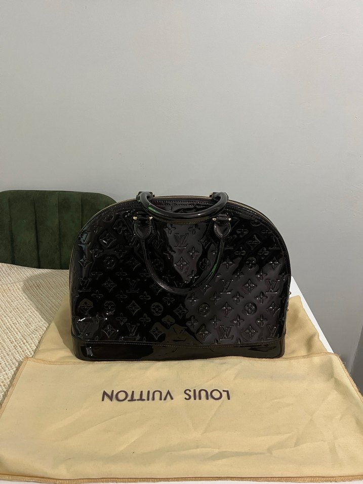 Parlak LV Kadın Deri Çanta - Görsel 3