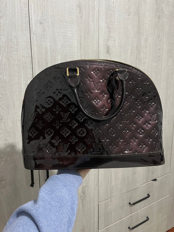 Parlak LV Kadın Deri Çanta - Görsel 5