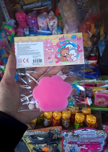 Pembe Kedi Pençe Figürlü squishy - Görsel 3