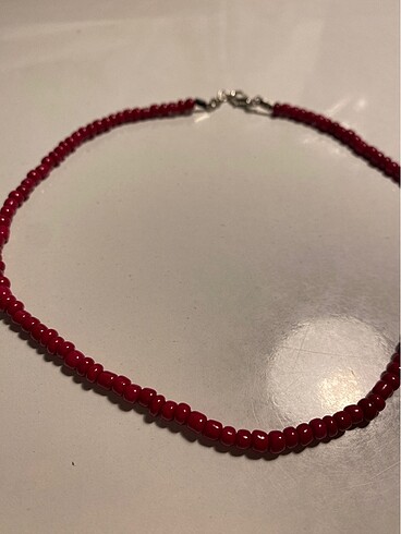 Beden Bordo boncuk kolye