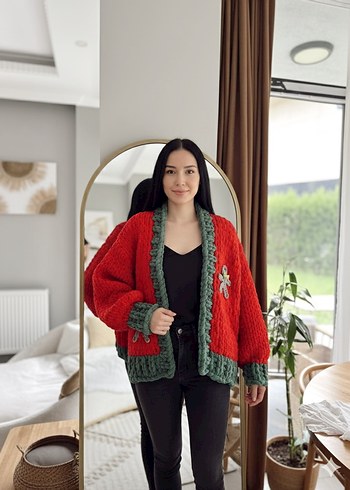 Puffy yılbaşı hırkası - Görsel 8