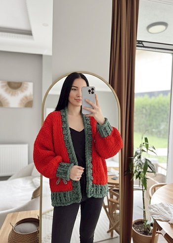 Puffy yılbaşı hırkası - Görsel 7