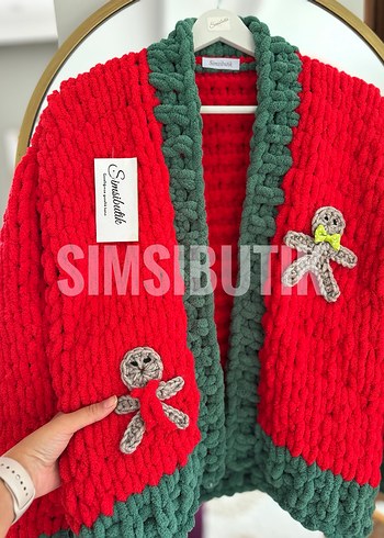 Puffy yılbaşı hırkası - Görsel 4