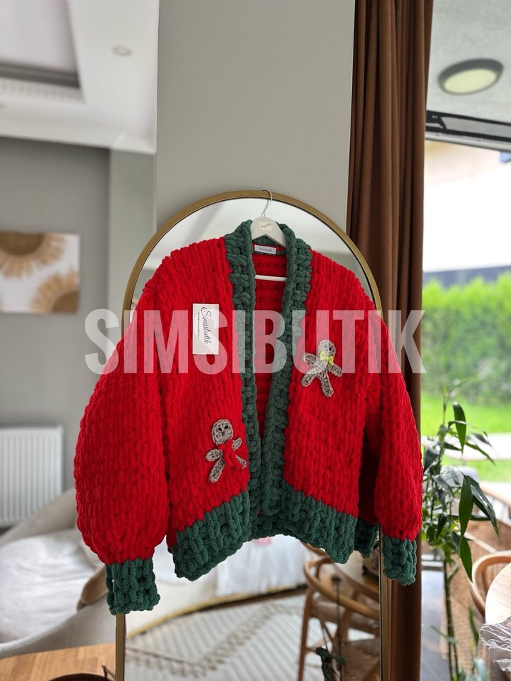 Puffy yılbaşı hırkası - Görsel 2