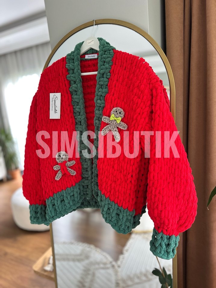 Puffy yılbaşı hırkası - Görsel 5