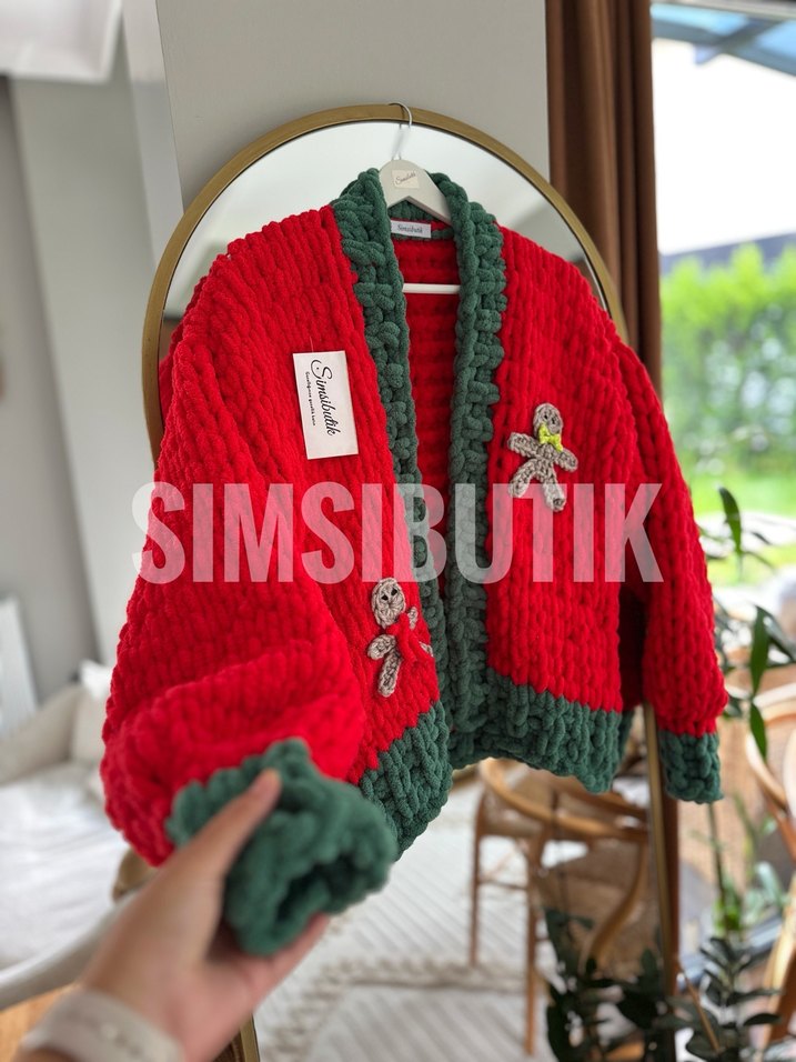 Puffy yılbaşı hırkası - Görsel 3