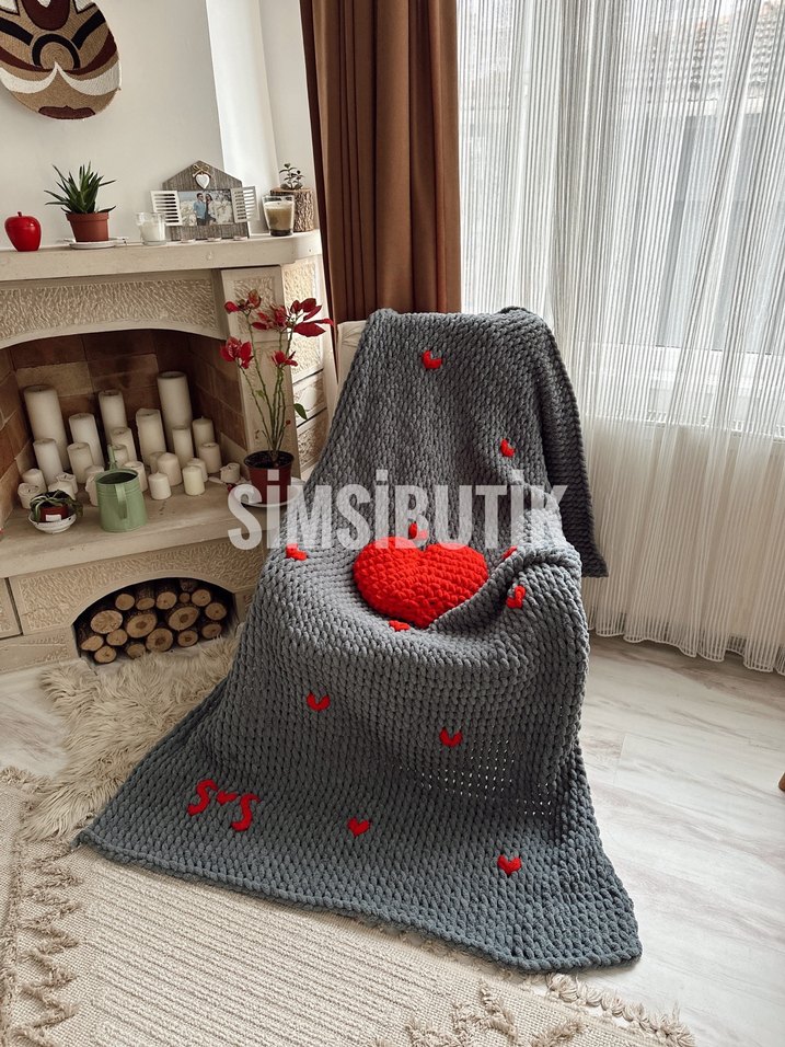 Puffy Gri Battaniye - Görsel 3