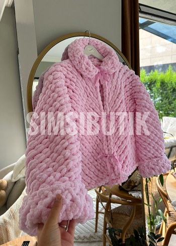 Puffy fiyonklu Kadın Hırka - Görsel 4