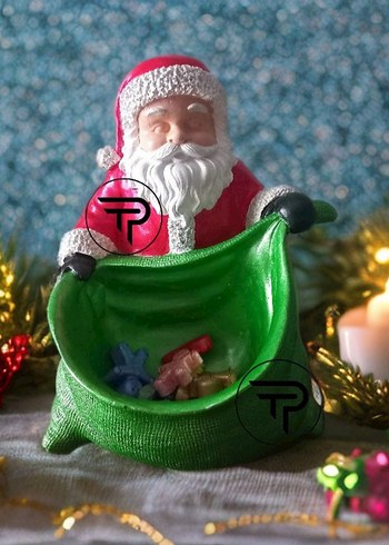  Beden yeşil Renk Çuvallı Noel Baba