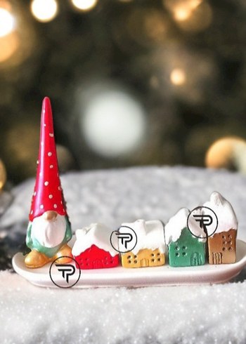 Renkli Noel Temalı Biblo Seti