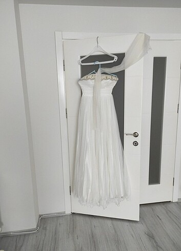 Zara ELBİSE BEYAZ ABİYE