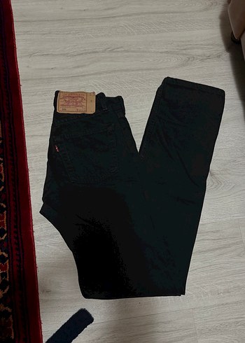 Levis Dugmeli Siyah Kadin Kot Jean Pantolon Levis 501