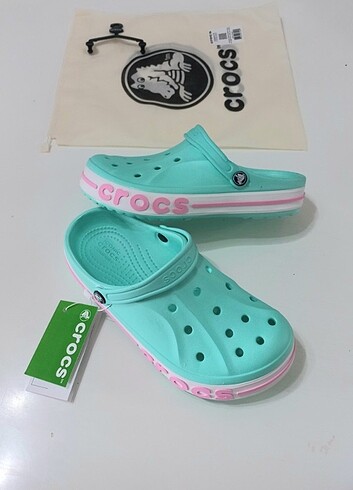 35 Beden yeşil Renk Crocs Terlik Sandalet Yeni&Etiketli 