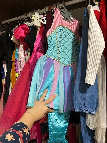4 Yaş Beden H&M deniz kızı kostüm