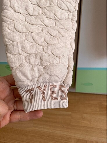 Tyess Tyess krem harika eşofman altı pantolon