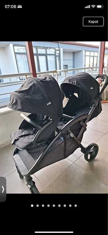 9- 36 kg Beden Joie ikiz bebek arabası