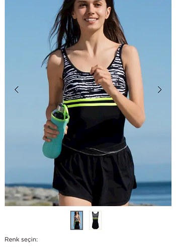 Penti Siyah Zebra Desenli Atletik Mayo - Görsel 2