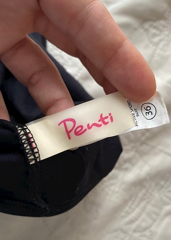 Penti Siyah Zebra Desenli Atletik Mayo - Görsel 5