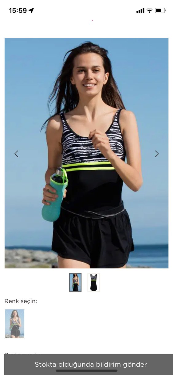 Penti Siyah Zebra Desenli Atletik Mayo - Görsel 2