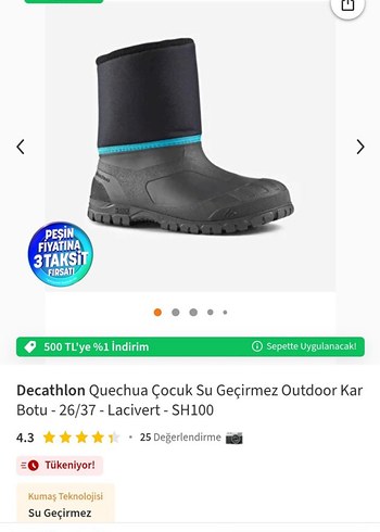 Decathlon Su Gecirmez Decathlon Quechua Cocuk Kar Botu