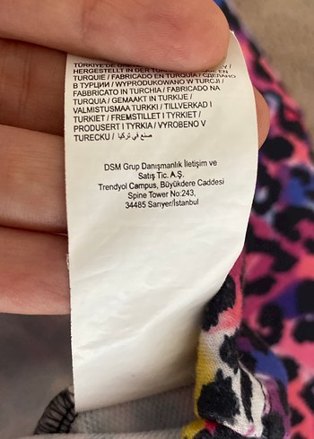 Kadın leopar Çok Renkli Uzun Kollu Crop Top - Görsel 4