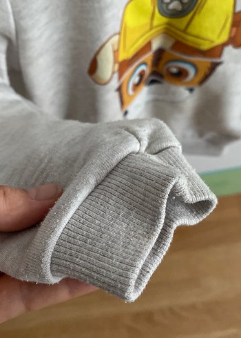 Düğmeli Gri Erkek Çocuk Sweatshirt - Görsel 2