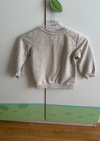 Düğmeli Gri Erkek Çocuk Sweatshirt - Görsel 3