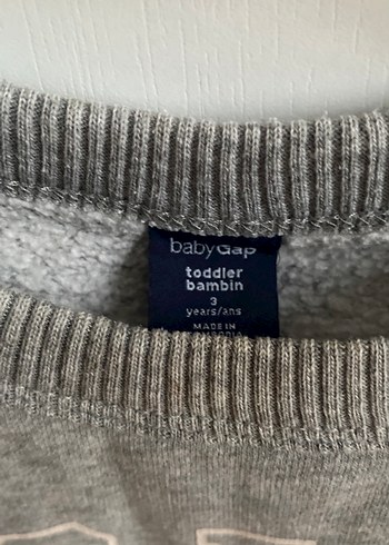 Gap Gri Çocuk Sweatshirt Uzun Kollu - Görsel 3