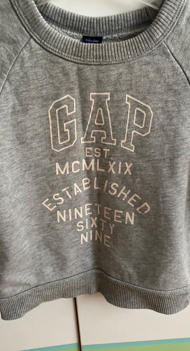 Gap Gri Çocuk Sweatshirt Uzun Kollu - Görsel 2