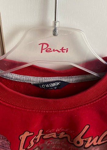 LCW Kırmızı Renkli Baskılı Erkek Sweatshirt - Görsel 3