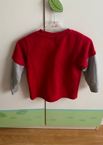 LCW Kırmızı Renkli Baskılı Erkek Sweatshirt - Görsel 5