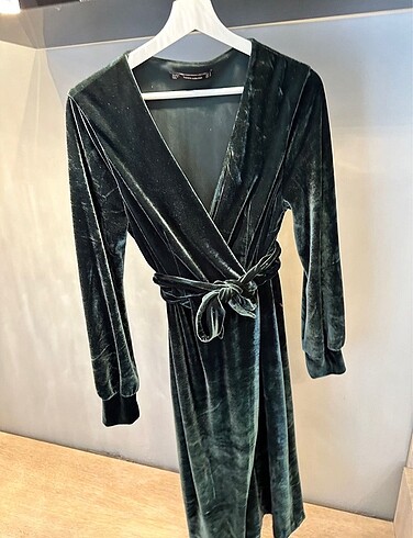 Zara Kadife Elbise - Görsel 2