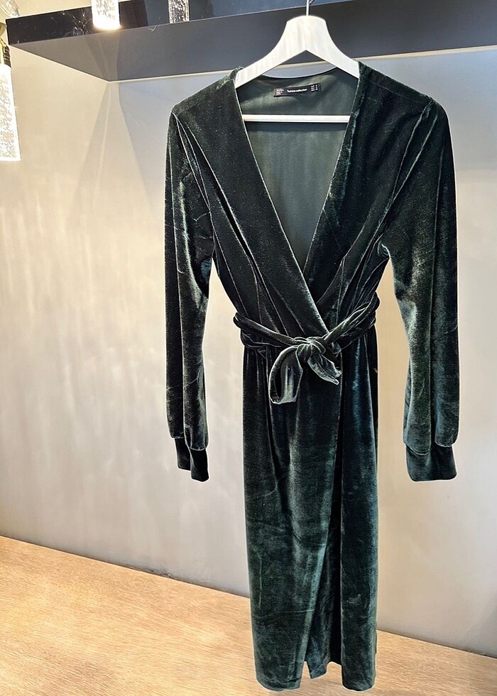 Zara Kadife Elbise - Görsel 4