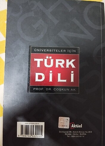 Türk Dili - Coşkun Ak (kitap) 