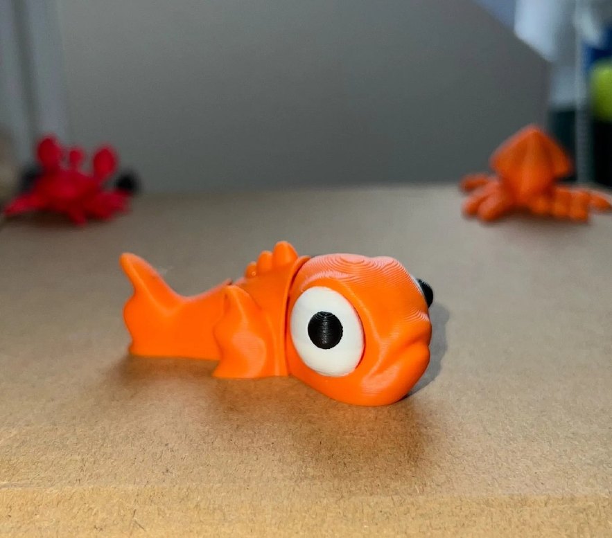 Turuncu Renkli Canlı Animasyon Figürü - Görsel 2