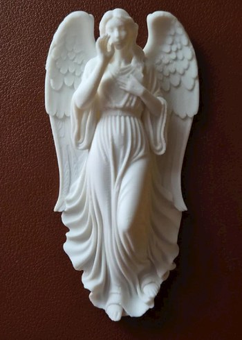 Beyaz Melek Figürü 15cm - Görsel 2