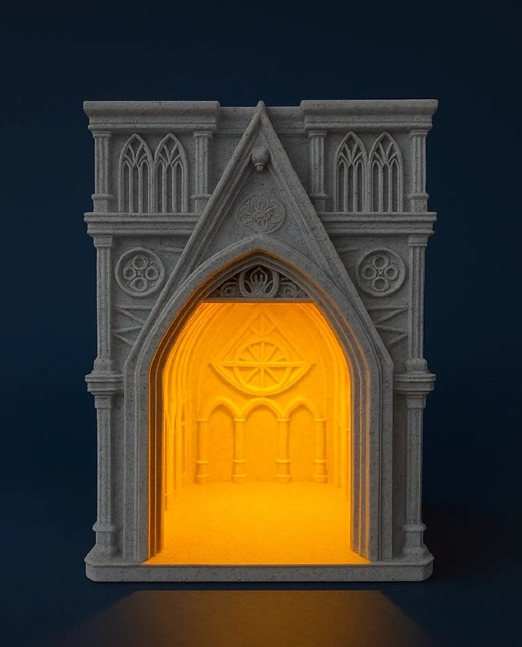 Gri Gotik Tarzda Büst - Görsel 3