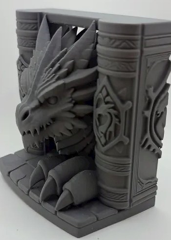Ejderha Tasarımlı Kitaplık Süslemesi 13cm - Görsel 4