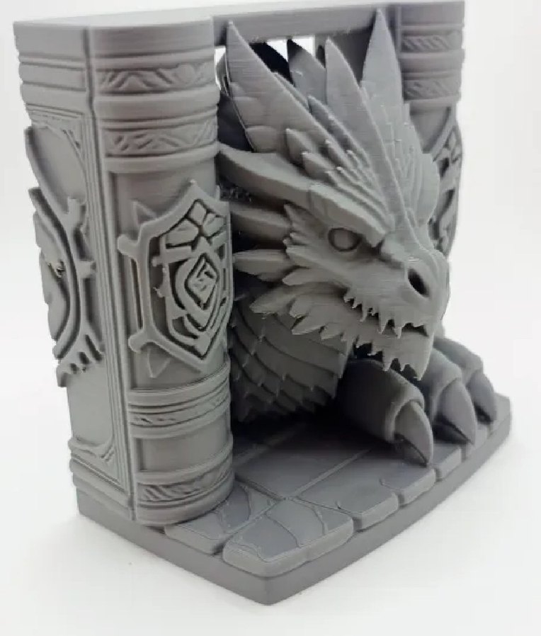 Ejderha Tasarımlı Kitaplık Süslemesi 13cm - Görsel 3