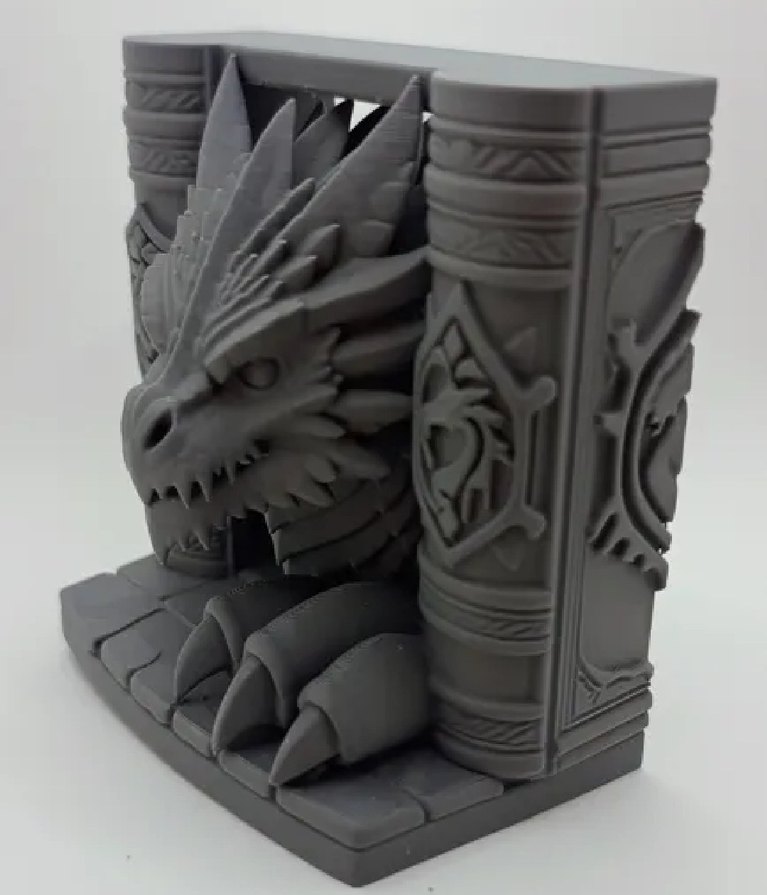 Ejderha Tasarımlı Kitaplık Süslemesi 13cm - Görsel 4