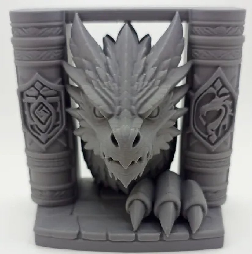 Ejderha Tasarımlı Kitaplık Süslemesi 13cm - Görsel 2