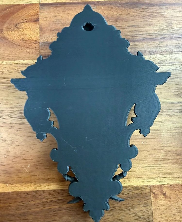 Koyu Siyah Gotik Duvar Figürü 20cm - Görsel 3