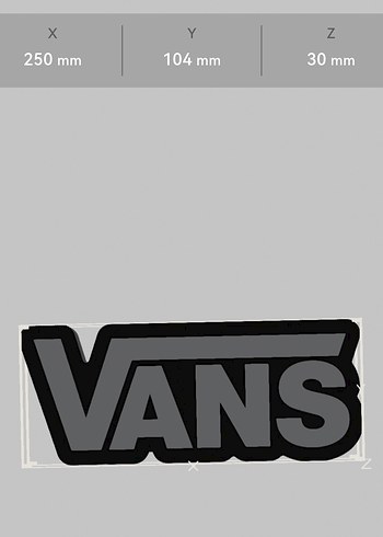 Siyah Vans Logolu Lightbox - Görsel 6