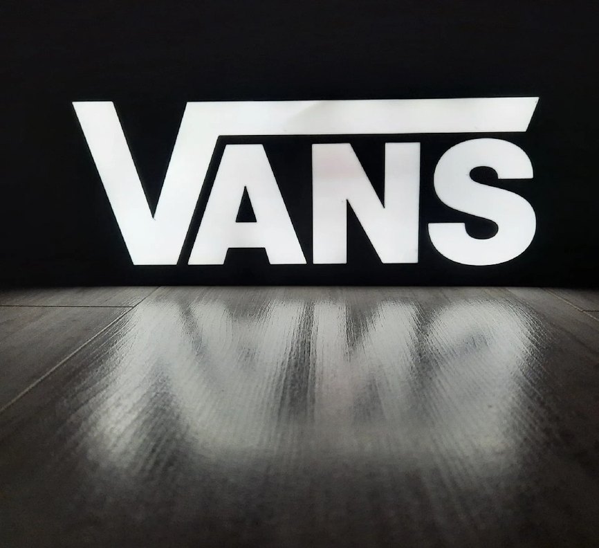 Siyah Vans Logolu Lightbox - Görsel 2