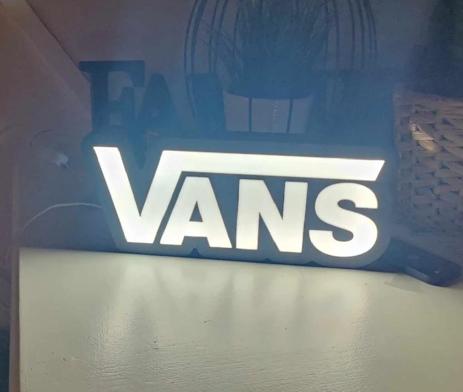 Siyah Vans Logolu Lightbox - Görsel 3