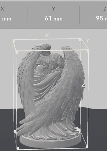 Beyaz Melek Figürü 10cm - Görsel 6