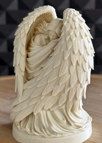 Beyaz Kanatlı Melek Biblosu 10cm - Görsel 3