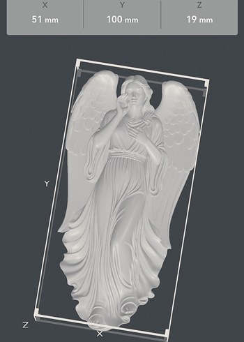 Beyaz Kanatlı Melek Figürü 10cm - Görsel 3