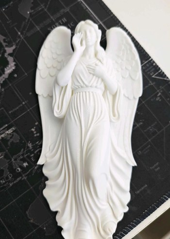 Beyaz Kanatlı Melek Figürü 10cm - Görsel 2