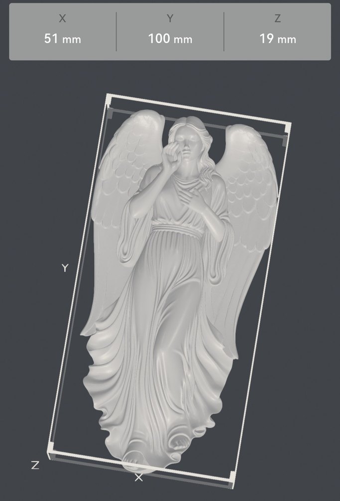 Beyaz Kanatlı Melek Figürü 10cm - Görsel 3